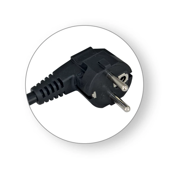 COMMEL Csatlakozó kábel 16A 250 V ~ 3500W, fekete C (0619X)