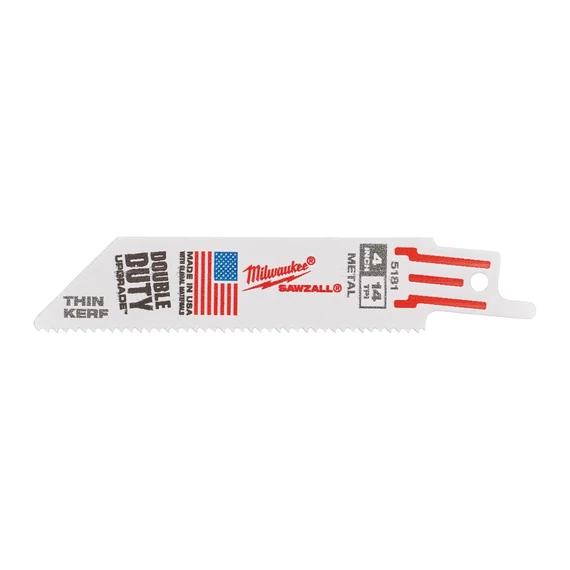 Milwaukee Szablyafűrészlapok THIN KERF 100/1,8 mm Bimetál, Co 5 db (48005181) (48475181)