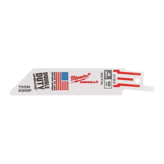 Milwaukee Szablyafűrészlapok THIN KERF 100/1,4 mm Bimetál, Co 5 db (48005183) (48475183)