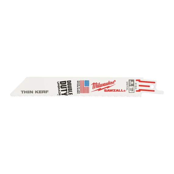 Milwaukee Szablyafűrészlapok THIN KERF 150/1,4 mm Bimetál, Co 5 db (48005184) (48475184)