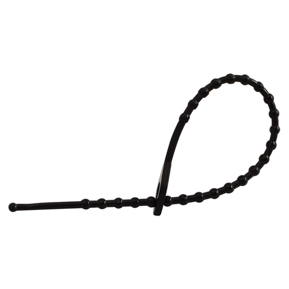 TRACON Gyöngyös nyitható kábelkötegelő, fekete, 180x2mm, D=8-45mm, PE (180F-GY)