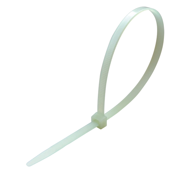 TRACON Hőálló kábelkábelkötegelő, natúr, 365x7,8mm, D=8-100mm, PA6.6, +105°C/135°C (260T)