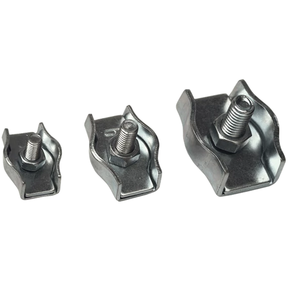 TRACON Sodronyszorító bilincs, szimpla, acél, d=5mm, M5 (BSZ1-5)