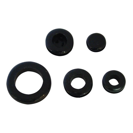 TRACON Kábelbevezető, nyitott, gumi, B=6mm, C=3mm (BV0603)