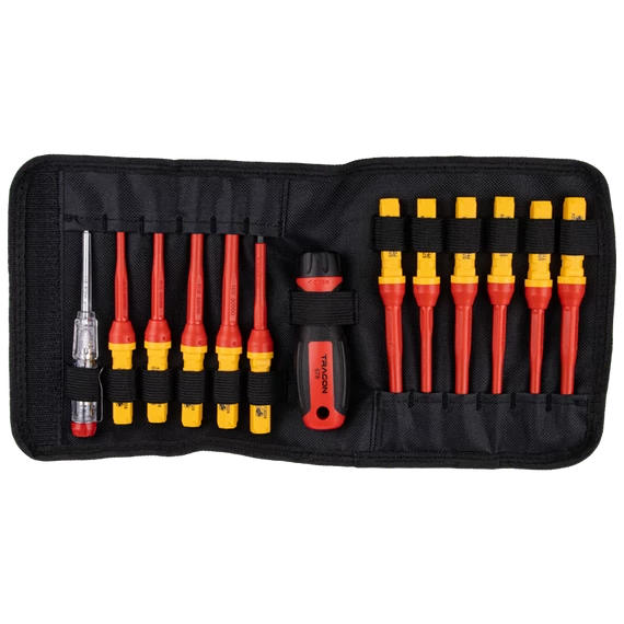 TRACON 1000 V-ra szigetelt csavarhúzószett, 1000V, 13pcs (CSET13)