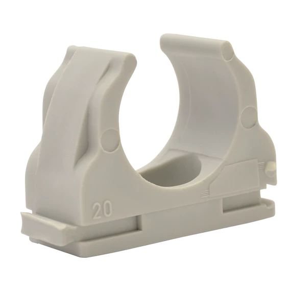 TRACON Csőrögzítő, sorolható klipsz, D=20mm, PP (CSS-20)