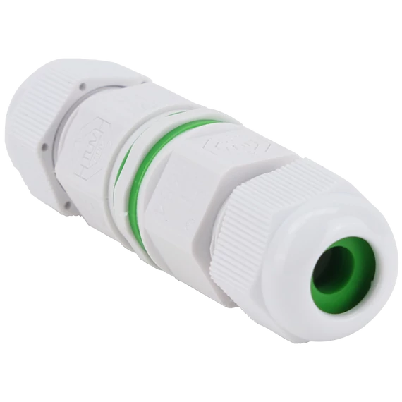 TRACON Tömítőszelencés kábeltoldó fehér, 0.5-1.5 mm2, IP68, PA6.6, 3P, 450VAC, 16A (CST15W)