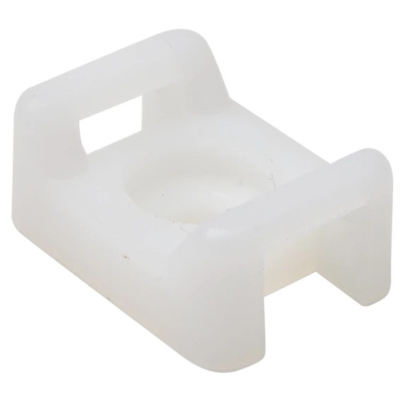 TRACON Csavarozható, 2oldalt fűzhetőkábelkötegelő talp, natúr, 16x11mm, d=3.5mm, PA6.6 (CSTALP-4)