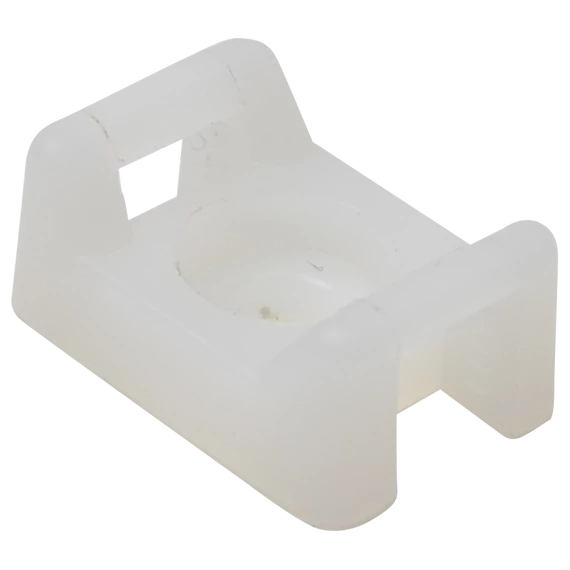 TRACON Csavarozható, 2oldalt fűzhetőkábelkötegelő talp, natúr, 26x16mm, d=5mm, PA6.6 (CSTALP-6)