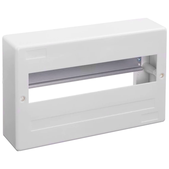 TRACON Falon kívüli elosztódoboz, ajtó nélkül, N/PE sínnel, 1x12 modul, IP40, (HxWxD=160x260x65mm) (EDFK-12/1AN)