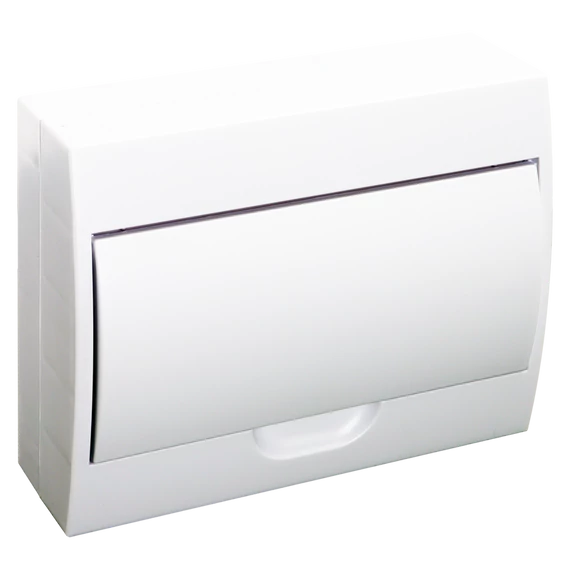 TRACON Falon kívüli elosztódoboz, fehér ajtóval, N/PE sínnel, 1x12 modul, IP40, (HxWxD=200x256x95mm) (EDFKN-12/1)