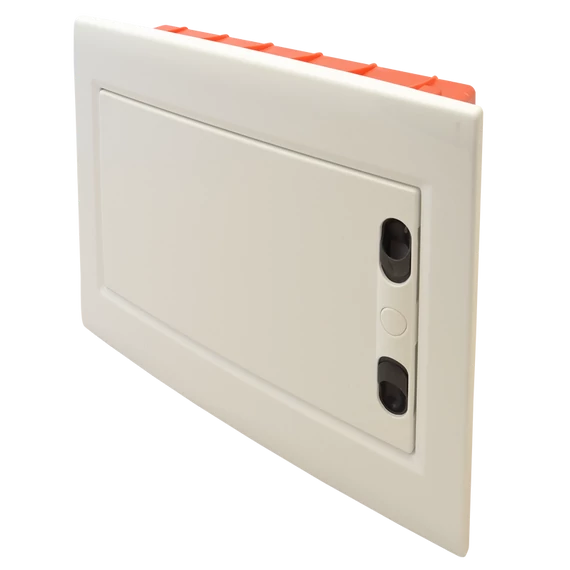 TRACON Süllyesztett elosztódoboz, fehér-sík ajtóval, NPE nélkül, 1x12 (12) modul, IP40, (HxWxD=240x305x80mm) (EDSSN-12/1)