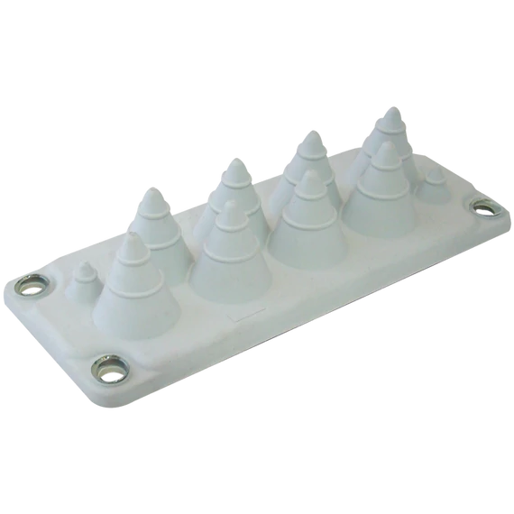 TRACON Elosztószekrény kábelbevezető, gumi, 10db kábelhez, 216x84mm; IP55 (EKBV-02)