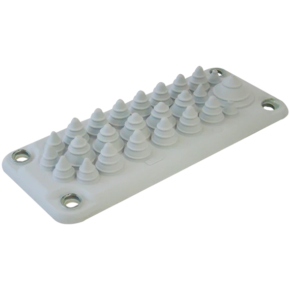 TRACON Elosztószekrény kábelbevezető, gumi, 25db kábelhez, 222x92mm; IP55 (EKBV-04)