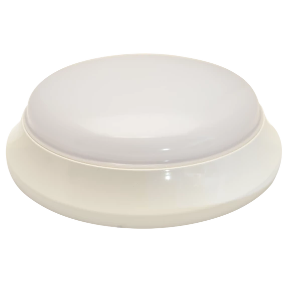 TRACON Műanyag búrás falon kívüli LED világítótest mozgásérzékelővel, 100-240V, 50Hz, 21W, 1600lm, 4000K, 1-8m, 10s-12m, IP54, EEI=F (EVAS21NW)