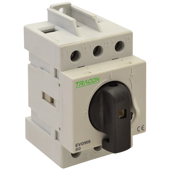 TRACON Sorolható lakatolható szakaszoló kapcsoló, 400V, 50Hz, 125A, 3P, 25-50mm2 (EVOMS125/3)