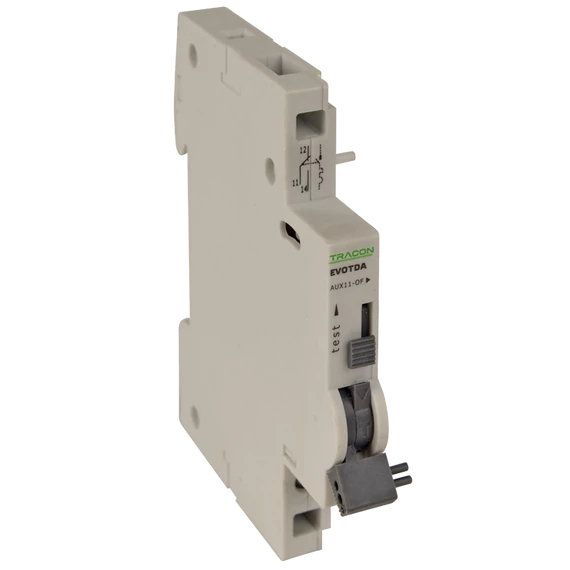 TRACON Segédérintkező EVOTDA kismegszakítóhoz, 230V, 50Hz, In:6A W=9mm; 0,5-4mm2 (EVOTDA-AUX11)
