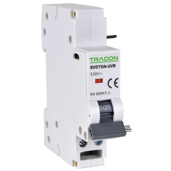 TRACON Feszültségcsökkenési kioldó EVOTDA-hoz, Un:230VAC, 50Hz, Udown:170VAC (EVOTDA-UVR)