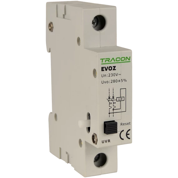 TRACON Feszültségcsökkenési kioldó EVOZ-hez, Un:230VAC, 50Hz, Udown:170VAC (EVOZ-UVR)