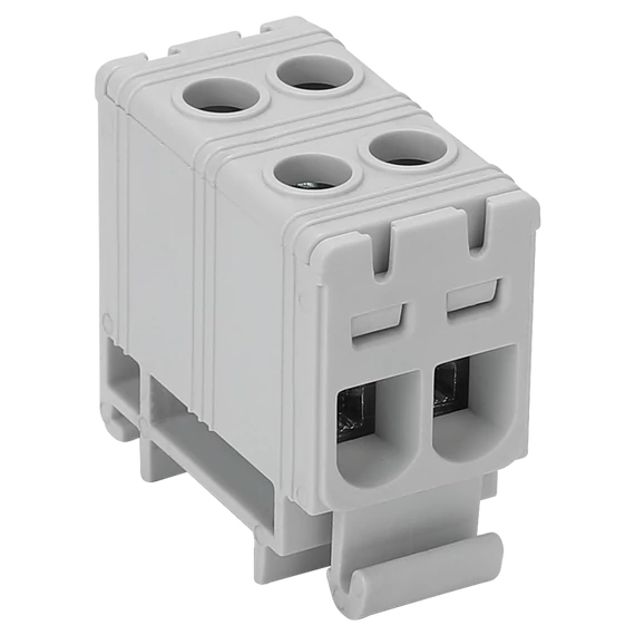 TRACON Főáramköri leágazó kapocs, sínre szerelhető, szürke, 1.5-16mm2, max. 1000VAC, 1500VDC, max.85A (FLEAL-16/2)