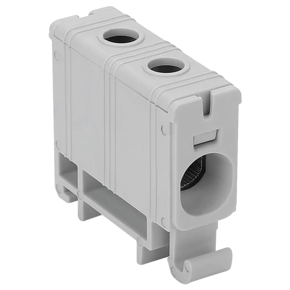 TRACON Főáramköri leágazó kapocs, sínre szerelhető, szürke, 2.5-35mm2, max. 1000VAC, 1500VDC, max.135A (FLEAL-35/1)
