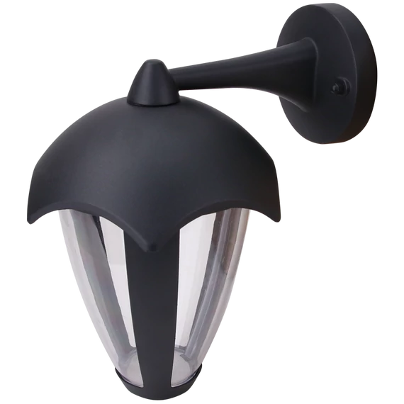 TRACON LED-es kültéri fali lámpa, lógó karos, 230 VAC, 50 Hz, 8 W, 550 lm, 3000 K, IP54, EEI=G (GARD8W)