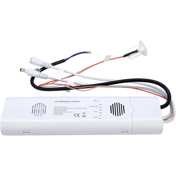 TRACON Inverteres vészvilágító kiegészítő egység LED panelekhez, 19,2V, 1500mAh Ni-Cd, 16-50W panel (INV-DL-15)