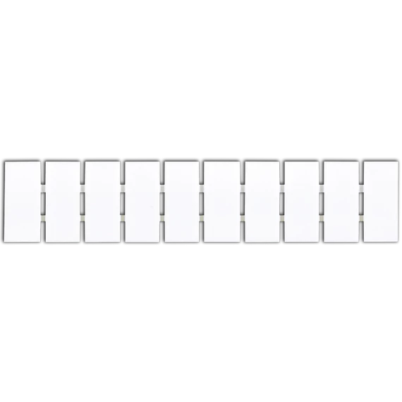 TRACON Jelölőlapka TSKA, TSKB sorozatkapocshoz, (10 modul), W=5mm, TSKA2,5.., (J5)