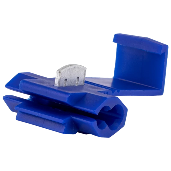TRACON Késes leágaztató (PVC), ónozott elektrolitréz, kék, 1,5-2,5mm2, 50VDC, max. 20 A (KL)