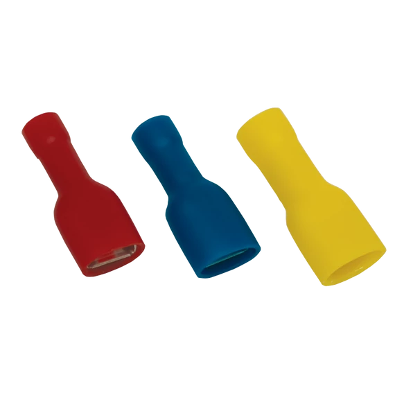 TRACON Teljes szigetelésű rátolható csatl. hüvely, hosszú fémrész 2,5 mm2, 6,3x0,8 mm, kék,2.5mm2 6.3x0.8 kék hosszított fémrésszel (KTCSH6-HF)