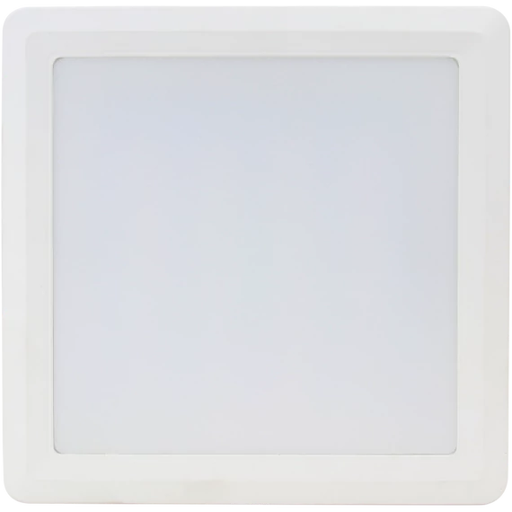 TRACON Falon kívüli, négyzetes LED lámpatest SAMSUNG chippel, 230 VAC, 18W, 1440lm, D=225x225 mm, 4000 K, IP20, EEI=G (LED-DLNFS-18NW)