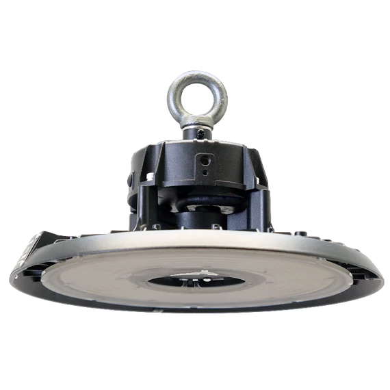 TRACON LED csarnokvilágító, kültéri, UFO forma, 230 VAC, 150 W, 30000 lm, 4000K, 50000 h, IP65, 1-10V, EEI=B (LHBA150W)