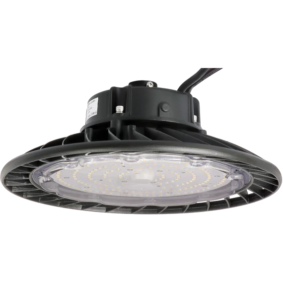TRACON LED csarnokvilágító, kültéri, UFO forma, 230 VAC, 100 W, 15000 lm, 4500K, 30000 h, IP65, 1-10V, EEI=D (LHBC100W)