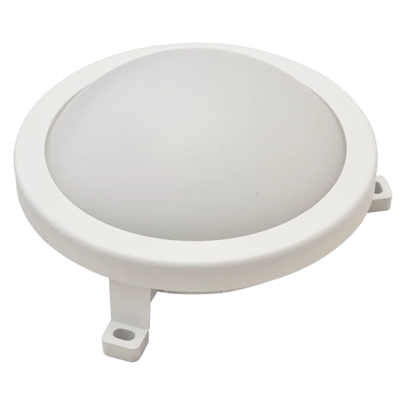 TRACON Műanyag házas LED hajólámpa, kerek forma, 230 V, 50 Hz, 6 W, 420 lm, 4000 K, IP54, EEI=G (LHLMK6NW)