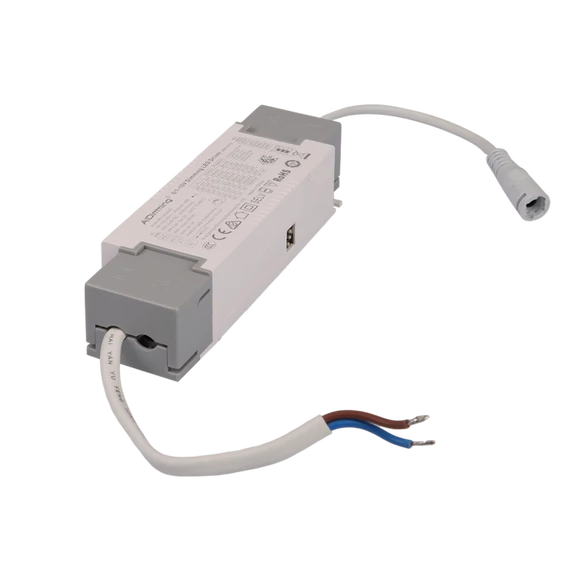 TRACON Dimmelhető LED meghajtó 40 W-os panelekhez, 200-240 VAC, 0,49 A / 9-42 VDC, 1050 mA, 1-10 V (LPCC40W110D)