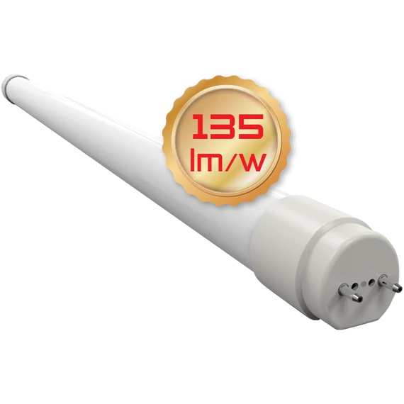 TRACON Üveg LED világító cső, opál burás, 230 V, 50 Hz, G13, 9 W, 1220 lm, 6500 K, 200°, EEI=D (LT8GH609CW)
