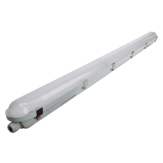 TRACON Védett LED ipari lámpatest, 230VAC, 48W, 7200lm, 4000K, IP65, IK08, EEI=D (LVH1548)