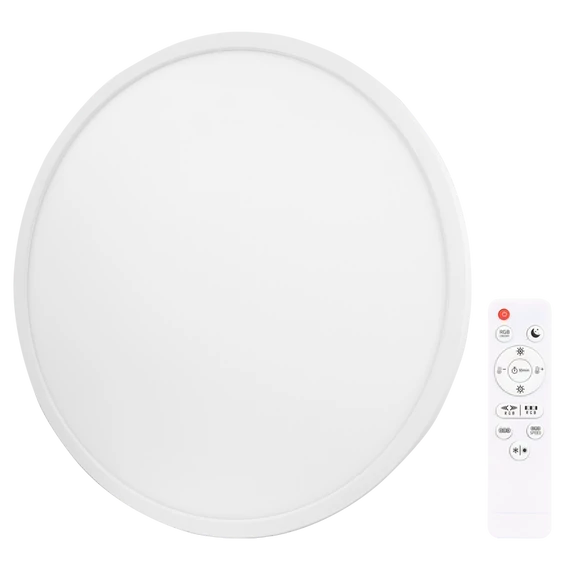 TRACON Kerek mennyezeti lámpa, távirányítóval, RGB-vel, 230V, 50Hz, 36W, 2500lm, 3000-6000K + RGB, EEI=G (MFCRGB36W)