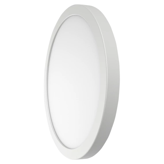 TRACON Kerek mennyezeti lámpa, króm kerettel, 230V, 50Hz, 18W, 1500lm, 4000K, EEI=G (MFP18NW)