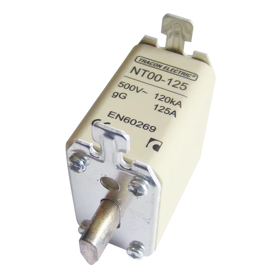 TRACON Késes biztosító, Un=400V AC, 25A, 00, 120kA/500VAC, gG (NT00-25)