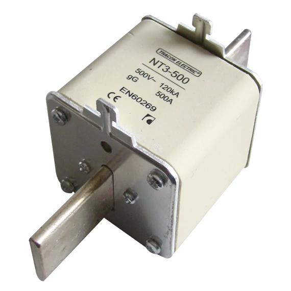 TRACON Késes biztosító, Un=400V AC, 400A, 3, 120kA/500VAC, aM (NTM3-400)