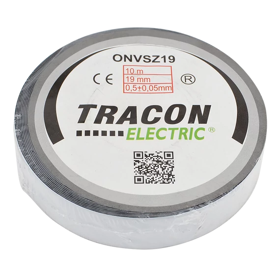 TRACON Önvulkanizáló szalag, fekete, 10mx19mm, -40°C-75°C (ONVSZ19)