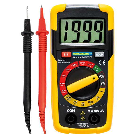 TRACON Digitális multiméter, DCV, ACV, DCA, OHM, dioda (PANMICROMETER)