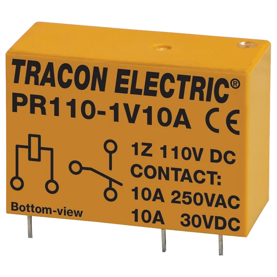 TRACON Print relé, 110V DC / 1xCO (10A, 230V AC / 30V DC) (PR110-1V10A)