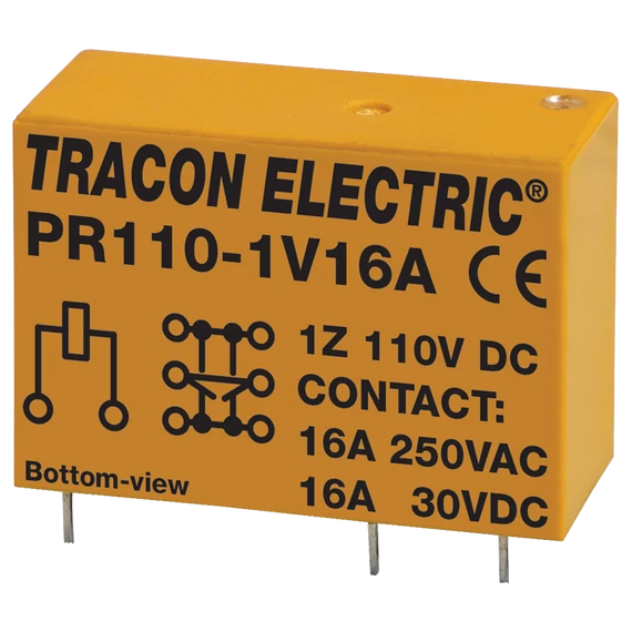 TRACON Print relé, 110V DC / 1xCO (16A, 230V AC / 30V DC) (PR110-1V16A)