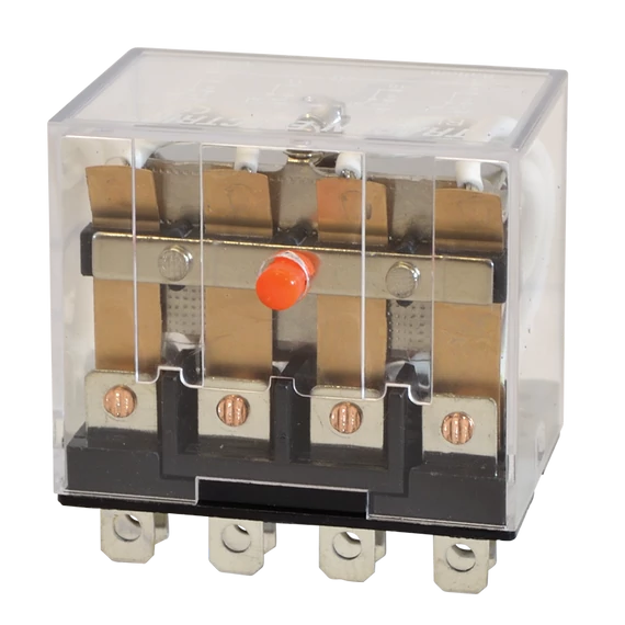 TRACON Miniatűr teljesítmény relé, 12V DC / 4xCO (10A, 230V AC / 28V DC) (RL14-12DC)