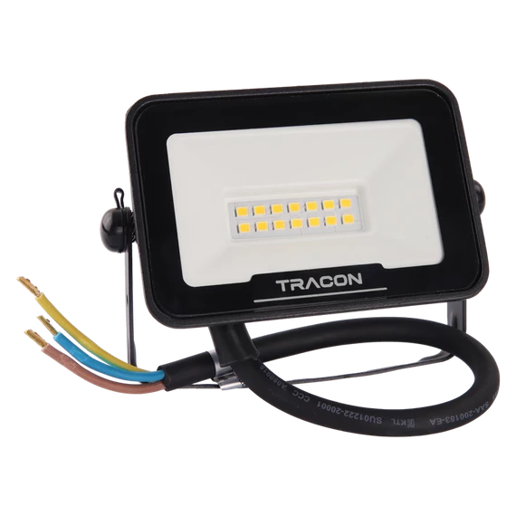 TRACON LED fényvető SAMSUNG chippel, 220-240V AC, 10W, 4000K, IP66, 1000lm, EEI=F (RSMDS10W)