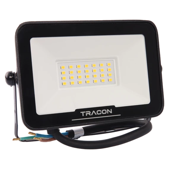 TRACON LED fényvető SAMSUNG chippel, 220-240V AC, 20W, 4000K, IP66, 2000lm, EEI=F (RSMDS20W)