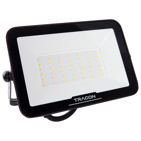 TRACON LED fényvető SAMSUNG chippel, 220-240V AC, 30W, 4000K, IP66, 3000lm, EEI=F (RSMDS30W)