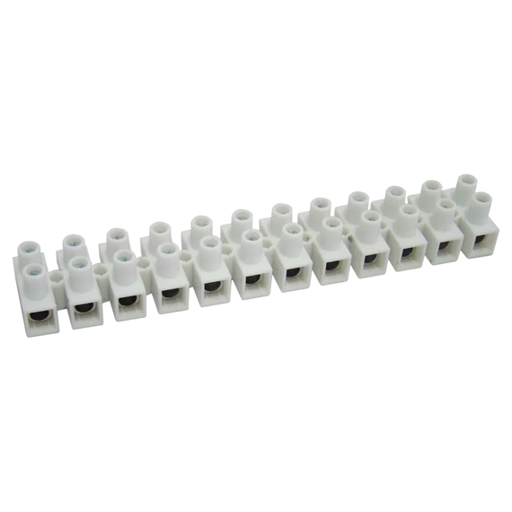 TRACON Flexibilis sorozatkapocs, H profil, 12 tag, natúr, 6mm2, 450VAC, 40A, PP (S10A-H)